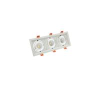 Spot Led Downlight Cree-Cob Madison Orientable 3x10w (Ugr 19) Coupe 295x110mm 5000k Blanc Froid