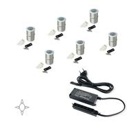 Spot LED - encastrable - 12 V - aluminium - kit de 6 - Alcor EMUCA