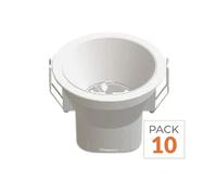 Spot LED Encastrable 8W IP44 Dimmable Blanc CCT Ø90mm - 3000K/4000K/5000K/5700K - Pack de 10