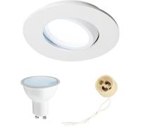 Spot LED encastrable - EDO SOLUTIONS - EDO777860-5W6500K-801038-1pak - 5,5W 6500K - Orientable - IP44