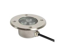 Spot LED Encastrable Exterieur, Decoration de Bassin 3W 330lm IP68 Spot Led Pour Terrasse 12V/24V/220V Corps de Lampe En Acier Inoxydable, La Hauteur N'est Que de 4cm ( Couleur : Jaune , Taille : 12V