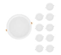 Spot LED Encastrable Plat Étanche 30W BLANC Transformateur Intégré - Pack de 10 - Blanc Froid 6000K - 8000K - SILAMP