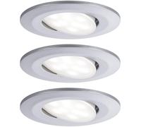 Spot LED encastrable pour salle de bains Paulmann Calla jeu de 3 18 W IP65 chrome (mat)