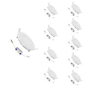 Spot LED Encastrable Rond BLANC 3W CCT - 3000K/4000K/6500K - Pack de 10