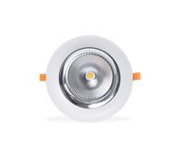 Spot LED encastrable rond spécial boulangerie - 44W - Driver Philips - Coupe Ø210 mm - Blanc extra chaud