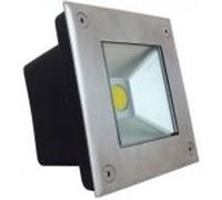 spot led encastre sol carré finition inox 3w terrasse piscine G