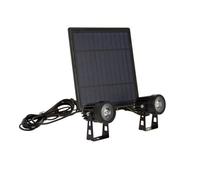 Spot Led Extérieur Solaire, Piquet, Double Tête, 450 Lumens, Ip44