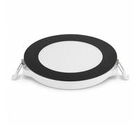 Spot LED Extra Plat Rond 18W Noir CCT IP54 Ø170mm - 2800K/4200K/6200K