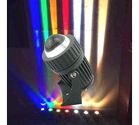 Spot LED - Faisceau De Lumière LED Projecteurs, Faisceau De Lumière LED 10W Projecteurs Longue Portée, RGB Projecteur À Faisceau Étroit Étanche IP66, Pour Cour, Applique Murale Extérieure(Warm light,1