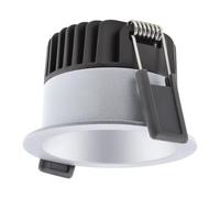 Spot LED fixe 8 W 3000 K CRi90 36 degrés 68 mm Dimmable IP44 Argent