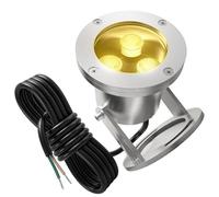 Spot LED Fontaine - Faisceau De Lumière LED Projecteurs, Lumière Submersible De Fontaine De LED D'acier Inoxydable Imperméable IP68, Pour La Lampe De Paysage De Rocaille D'étang De Piscine(Warm Light,