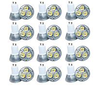 Spot LED GU10 Nouveaux produits Ampoule halogène Lampe LED 3 W équivalent 25 W, GU10, AC 220 V, Blanc chaud (3000 K), 240 Lumen, Lot de 12