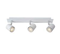 Spot LED Lucide Rilou barre 3xGU10 blanc dimmable 3000K