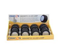 Spot Led Magnétique Rond CHACON - Noir - LED - Piles - Contemporain - 3W - 24 LEDS