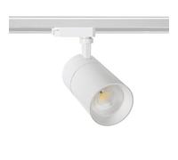 Spot Led New Mallet Dimmable 20w Blanc No Flicker (Ugr 15) Pour Rail Monophasé Blanc Chaud 3000k