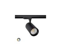 Spot Led New Mallet Dimmable Cct Sélectionnable 20w (Ugr 15) Pour Rail Monophasé Blanc