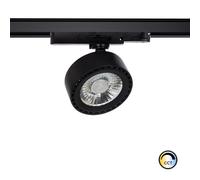 Spot Led New Onuba 20w Noir Cri90 No Flicker Ugr16 Pour Rail Triphasé (3 Allumages) Sélectionnable (Chaud-Neutre-Froid)
