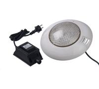 Spot LED Piscine Bois UBBINK, 24W, 12VAC, Ø275mm, ABS, IP68, Blanc, Avec Transformateur