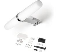 Emuca - Spot LED pour miroir de salle de bain, IP44, 233 mm, Plastique, Chromé