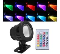 Spot LED - QIILU - Submersible RGB - Étanche - Jardin - Télécommande