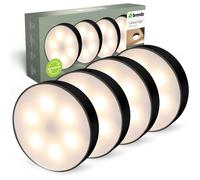 Spot LED Rond pour Armoire Commande Tactile Rechargeable USB-C Dimmerable Magnétique 4 pièces 3 Températures To LAMPE A POSER