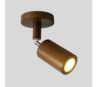 Spot LED, Spot de Plafond réglable en Bois à LED, luminaire sur Rail Fixe, éclairage Mural pivotant, Lampes à Accent directionnelles pour Cuisine, Chambre à Coucher, Salon, Bar