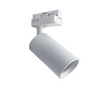 Spot LED sur rail 80° Monophasé BLANC pour ampoule GU10