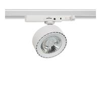 LEDKIA LIGHTING Spot LED sur Rail Triphasé 20W Onuba CCT Sélectionnable Blanc 3000K - 4000K - 6000K Sélectionnable (chaud-neutre-froid)