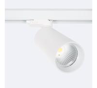Spot Led Sur Rail Triphasé 30w Cct Sélectionnable Misoh 2700k - 4000k - 6000k 38º Blanc / Argent Cct