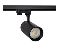 Spot LED sur Rail Triphasé 30W Dimmable Mallet Noir 4000K Blanc neutre