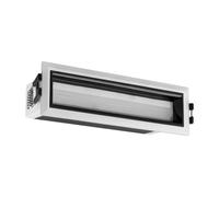 Spot Linéaire Led 7w Encastrable Neale Cri90 Coupe 140x35 Mm 3000k Blanc / Noir Blanc Chaud