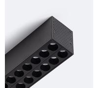 Ledkia Spot linéaire plafonnier LED - Noir