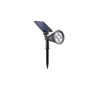 Lumisky Spot solaire SPIKY W34 - projecteur 2 en 1 à piquer ou à fixer, LED blanc dimmable H42cm