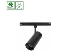 SPOT M, projecteur LED pour rail électrique, 48V, 10W, angle de diffusion 24°, lumière blanc chaud, couleur noire