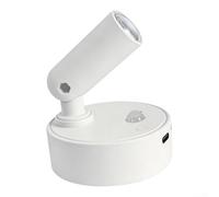 Spot magnétique rechargeable, veilleuse tactile et télécommande, détecteur de mouvement, 3 modes de couleur à intensité variable, lampe murale USB sans fil pour entrée, noir (B)