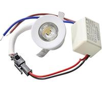 Spot mini LED spot encastrable lumière escalier 1 W 220 V IP20 trou 25 30 mm spot lumière pour plaques de plâtre idéal ciel étoilé chambre enfants éclairage vitrines étagères lumière naturelle 4000 K