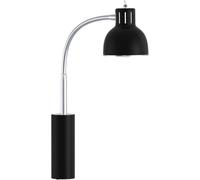 Spot mural applique murale LED flexible applique murale noire lampe de chevet chambre, métal, 5W 270lm blanc chaud, H 33 cm