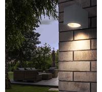 Spot mural éclairage extérieur porte d'entrée éclairage de façade anthracite UP applique murale pour votre terrasse, éclairant vers le bas, aluminium moulé sous pression, 1x GU10, LxH 6x8,1 cm