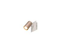 Spot mural et plafonnier moderne carré café/gris orientable 1xGU10 25W Trio MARLEY