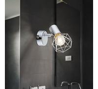 Spot mural lampe chrome salon salle de travail cage spot lampe réglable Globo 54802-1 XARA I