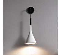 Spot Mural Led Intérieur/Extérieur, Lampe de Chevet À Led, Fixation Murale Pour Chambre, Hauteur Réglable, Tricolore, Noir/Gris/Blanc
