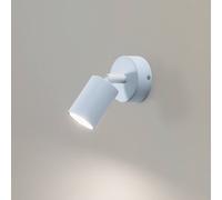 Spot mural Livia, bleu, 13 cm, métal, orientable, GU10 Livia TK Lighting, dimmable, bleu, Chambre d'enfant, Métal, Projecteur halogène