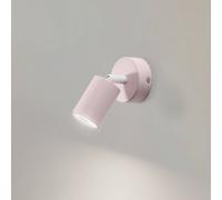 Spot mural Livia, rose, 13 cm, métal, orientable, GU10 Livia TK Lighting, dimmable, violet / rose, Chambre d'enfant, Métal, Projecteur halogène