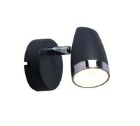 Spot mural mobile LED lampe de chambre applique anthracite lampe de salon lampe de lecture, 4W 280lm blanc chaud, LxH 8 x 13,5 cm