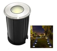 Spot piétinable 12V LED 2W, encastrable au sol, pour extérieur, basse tension, IP68, 180 lm Bianco caldo