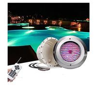 Spot Piscine Encastrable Avec Niche PAR56 Matériau En Acier Inoxydable 12V AC IP68 Lampe Sous-marine Encastrée pour Piscine Avec Film Type 100% Étanche ( Couleur : RGB + Télécommande , Taille : 12W )
