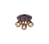 Spot plafond brun/ambre 3xE14 40W Oberon Rabalux ?36cm
