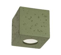 Spot plafond carré béton vert GU10 10W QUAD Sollux