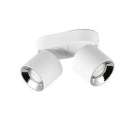 Spot plafond double orientable blanc 2xGU10 10W Trio