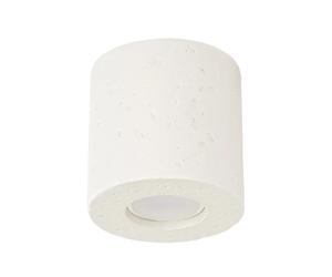 Spot plafond indus rond béton beige GU10 10W Orbis